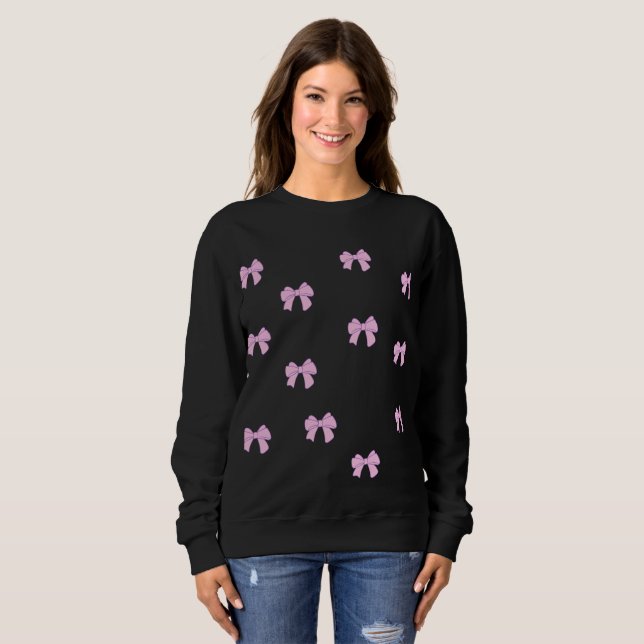 Pattern of ribbons sweatshirt (Front Full)