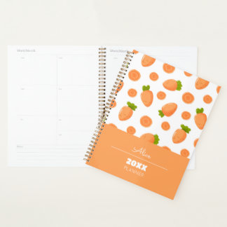 Pattern of small carrots and slices planner