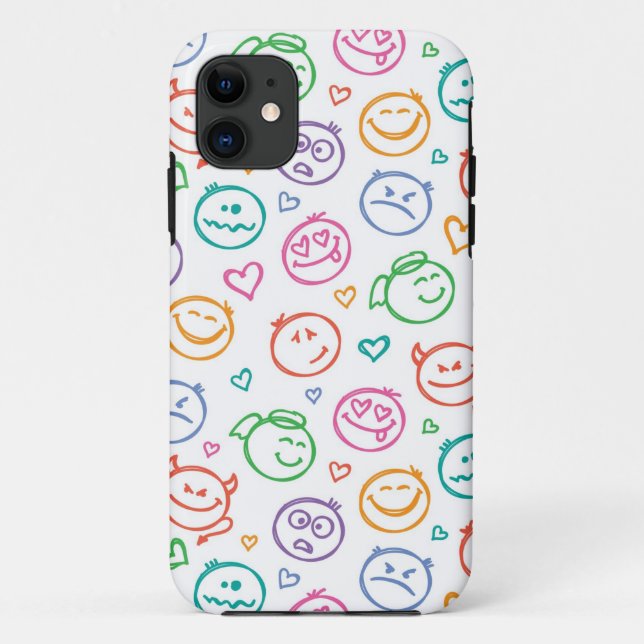 pattern of smiles Case-Mate iPhone case (Back)