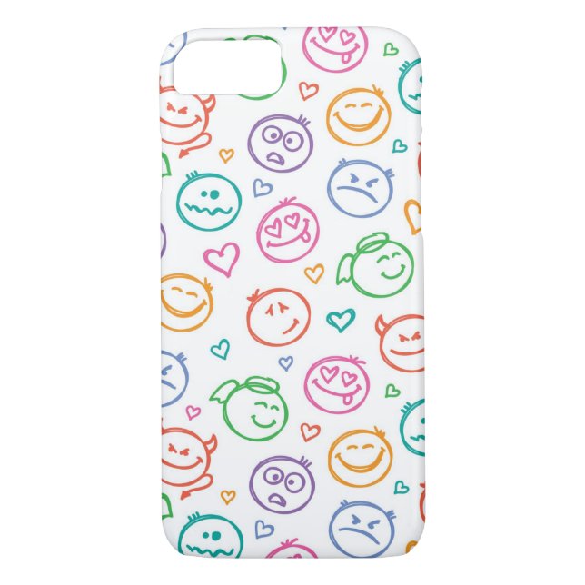 pattern of smiles Case-Mate iPhone case (Back)