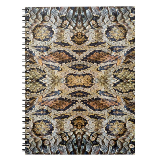 pattern of snake skin. Vintage animal print Notebook (Front)