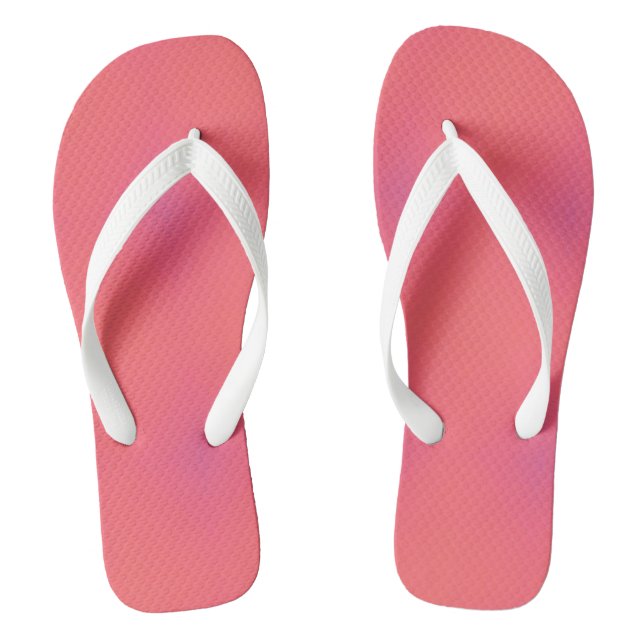 Pattern of Soft Pink & Purple Flip Flops (Footbed)