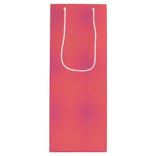 Pattern of Soft Pink & Purple Wine Gift Bag (Front)