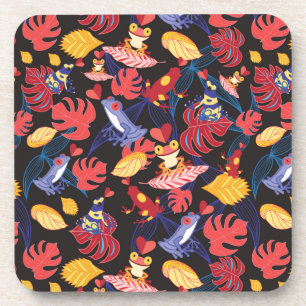 Pattern Of The Lovers Frogs Coaster