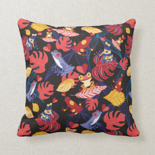 Pattern Of The Lovers Frogs Cushion