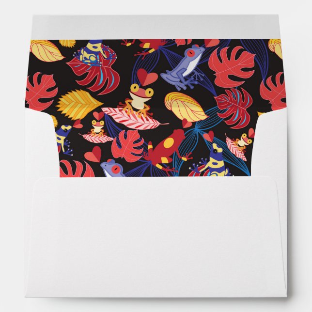 Pattern Of The Lovers Frogs Envelope (Back (Bottom))