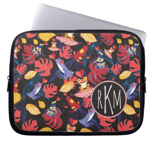 Pattern Of The Lovers Frogs   Monogram Laptop Sleeve