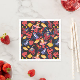 Pattern Of The Lovers Frogs Napkin