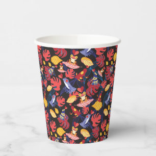 Pattern Of The Lovers Frogs Paper Cups