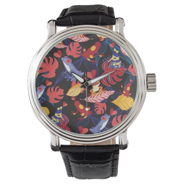 Pattern Of The Lovers Frogs Watch (Front)