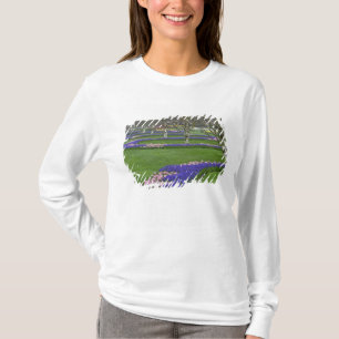 Pattern of tulips and Grape Hyacinth flowers, 4 T-Shirt