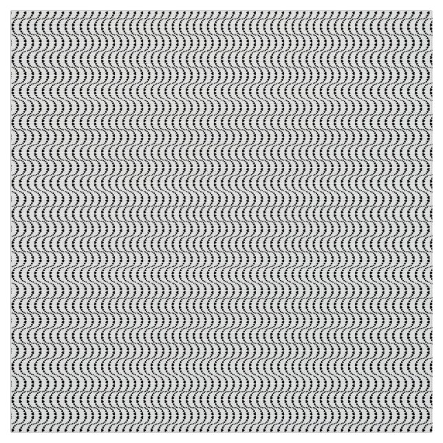 Pattern of Wavy  Colourful Hearts in black colour Fabric (Swatch)