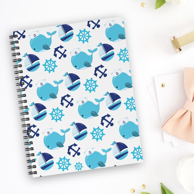 Pattern Of Whales, Cute Whales, Blue Whales Planner (Creator Uploaded)