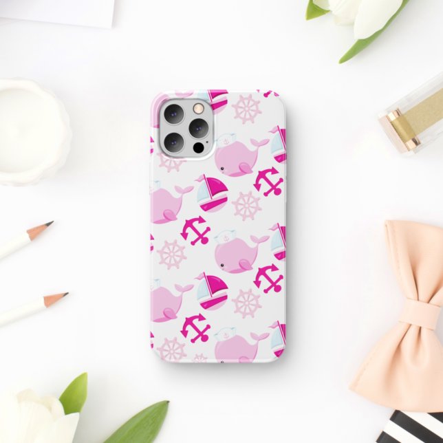 Pattern Of Whales, Cute Whales, Pink Whales (Creator Uploaded)