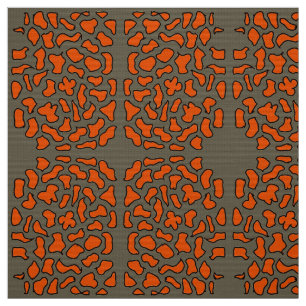 pattern orange and brown colour fabric