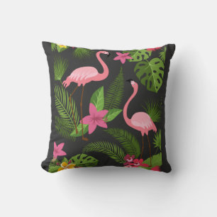 Pattern Peacock Pink with Flower T-Shirt Cushion