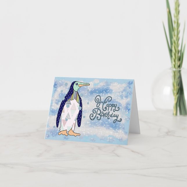 pattern penguin card (Front)