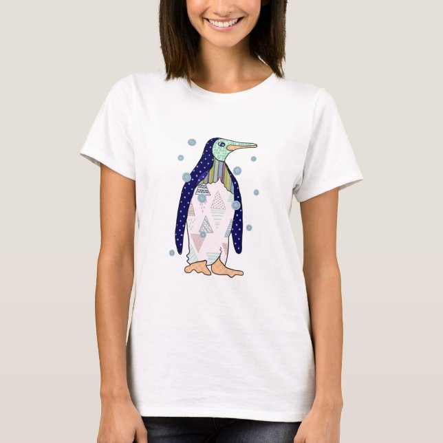 pattern penguin T-Shirt (Front)