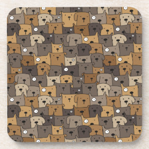 Pattern Pets Cute Dogs Lover Coaster
