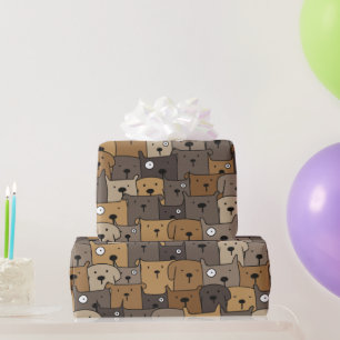 Pattern Pets Cute Dogs Lover Wrapping Paper