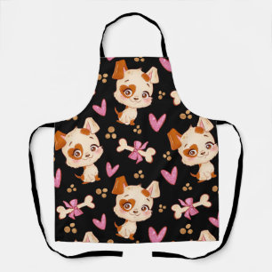 Pattern Pets Cute Funny Puppy Lover Apron