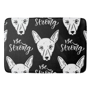 Pattern Pets Strong Dogs Lover   Bath Mat