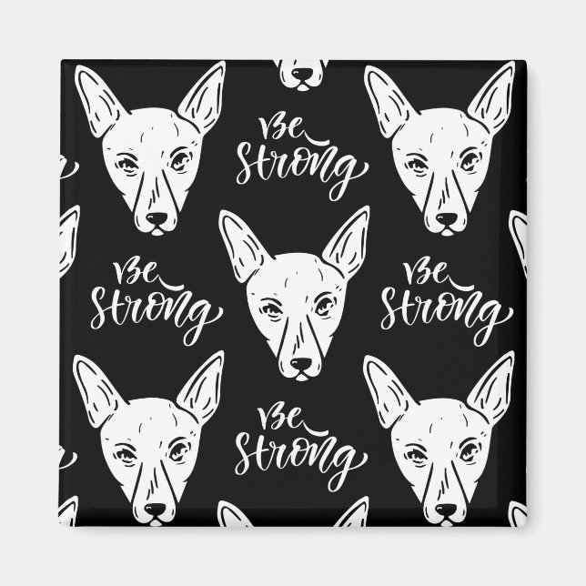 Pattern Pets Strong Dogs Lover  Magnet (Front)