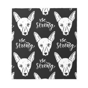 Pattern Pets Strong Dogs Lover    Notepad