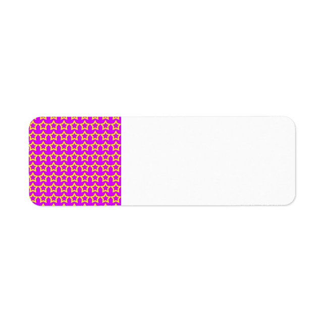 Pattern: Pink Background with Yellow Stars (Front)