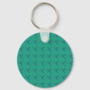 Pattern Portland Airport carpet Key Ring