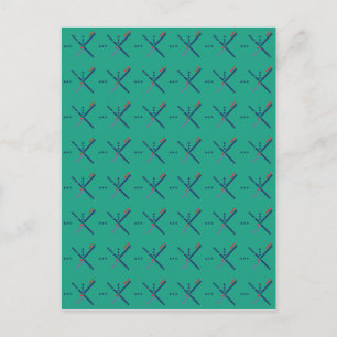 Pattern Portland Airport carpet Postcard