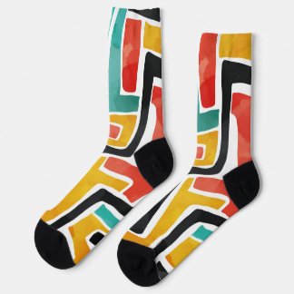 Pattern Print Socks – Stylish Customisable Fashion