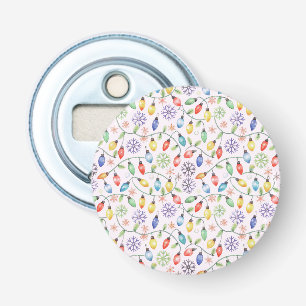 Pattern Retro Christmas Lights Bottle Opener