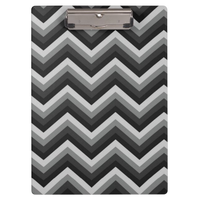 Pattern Retro Zig Zag Chevron Clipboard (Front)