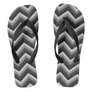 Pattern Retro Zig Zag Chevron Flip Flops