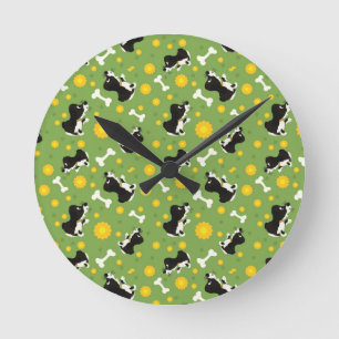 pattern round clock