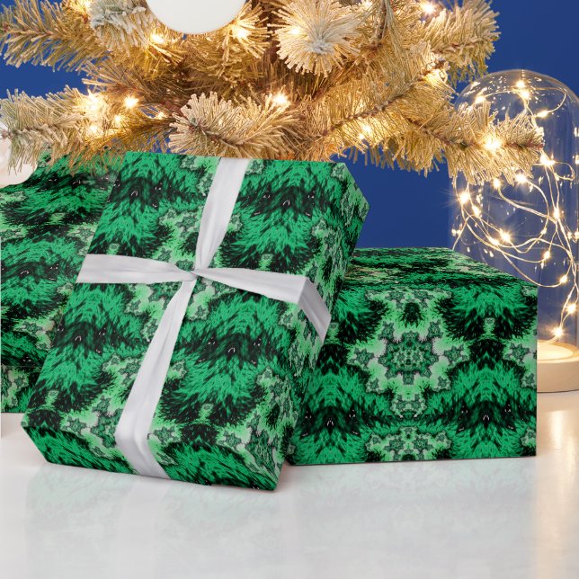 ~ Pattern Shades of Green ~ Wrapping Paper (Holidays)
