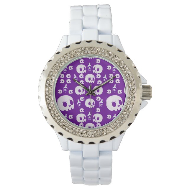 Pattern Skull - Halloween  Watch (Front)