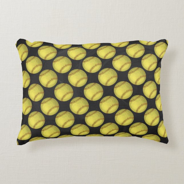 Pattern Softball Decorative Cushion (Front)