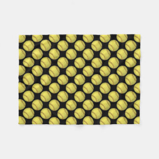 Pattern Softball Fleece Blanket