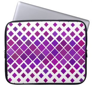 Pattern square purple horizontal laptop sleeve