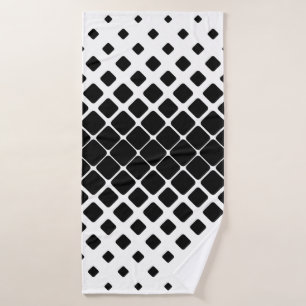 Pattern square rounded diagonal bath towel
