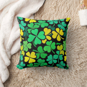 Pattern St. Patrick's Day Clovers Cushion
