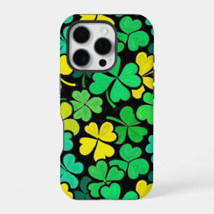 Pattern St. Patrick's Day Clowers iPhone 16 Pro Case