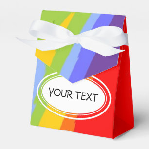 Pattern - strong waves coloured + your text favour box