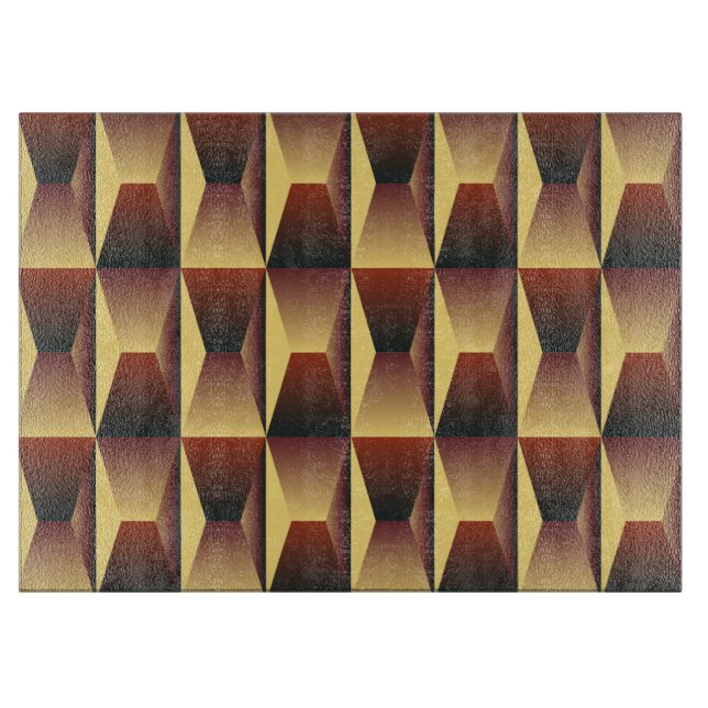 Pattern Stylish Fashion- Geometric Modern Elegant Cutting Board (Front)