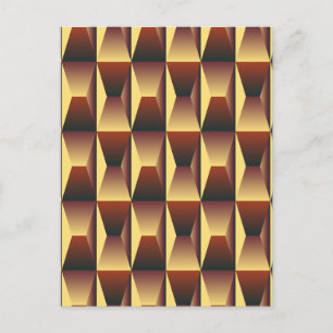 Pattern Stylish Fashion- Geometric Modern Elegant Postcard
