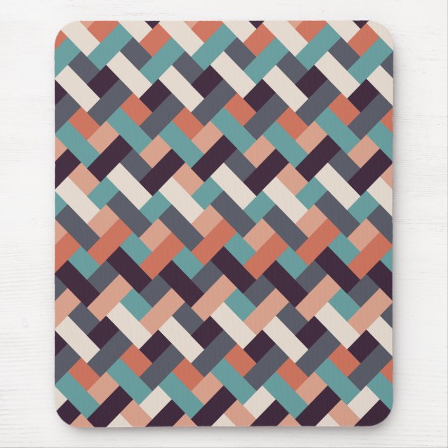 Pattern Stylish Fashion- Geometric Modern Vintage  Mouse Mat (Front)