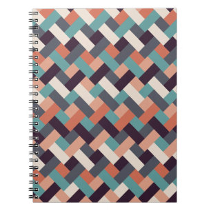 Pattern Stylish Fashion- Geometric Modern Vintage Notebook