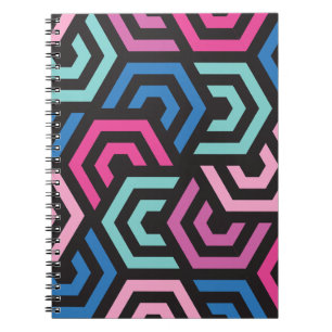 Pattern Stylish Modern- Fashion Geometric colorful Notebook